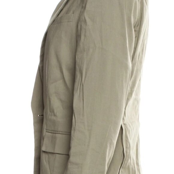 Rag & Bone Olive Linen Blend Wide-Leg Cuffed Pant Size 12 - Picture 5 of 7